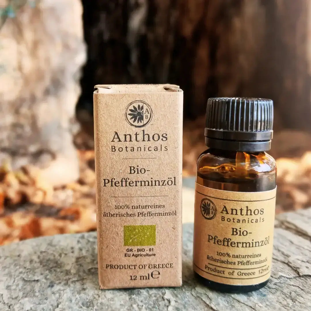 Pfefferminzöl BIO 12ml – Premium ätherisches Öl erfrischend kühlend & naturrein für Aromatherapie & Wellness