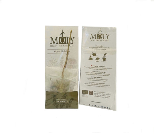 Geis Care – MOLY Ironwort & Zitronenverbene BIO – Premium Bergtee erfrischend belebend & wohltuend aus dem Mittelmeerraum (Tee & Aufgüsse)