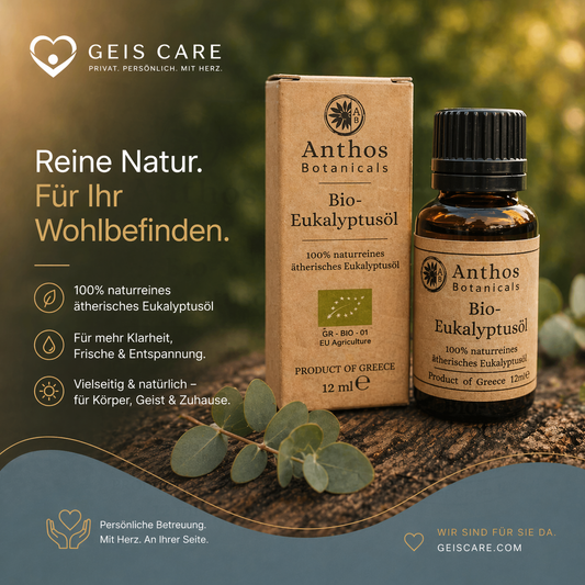 Eukalyptusöl BIO 12 ml – naturreines ätherisches Öl für Aromatherapie