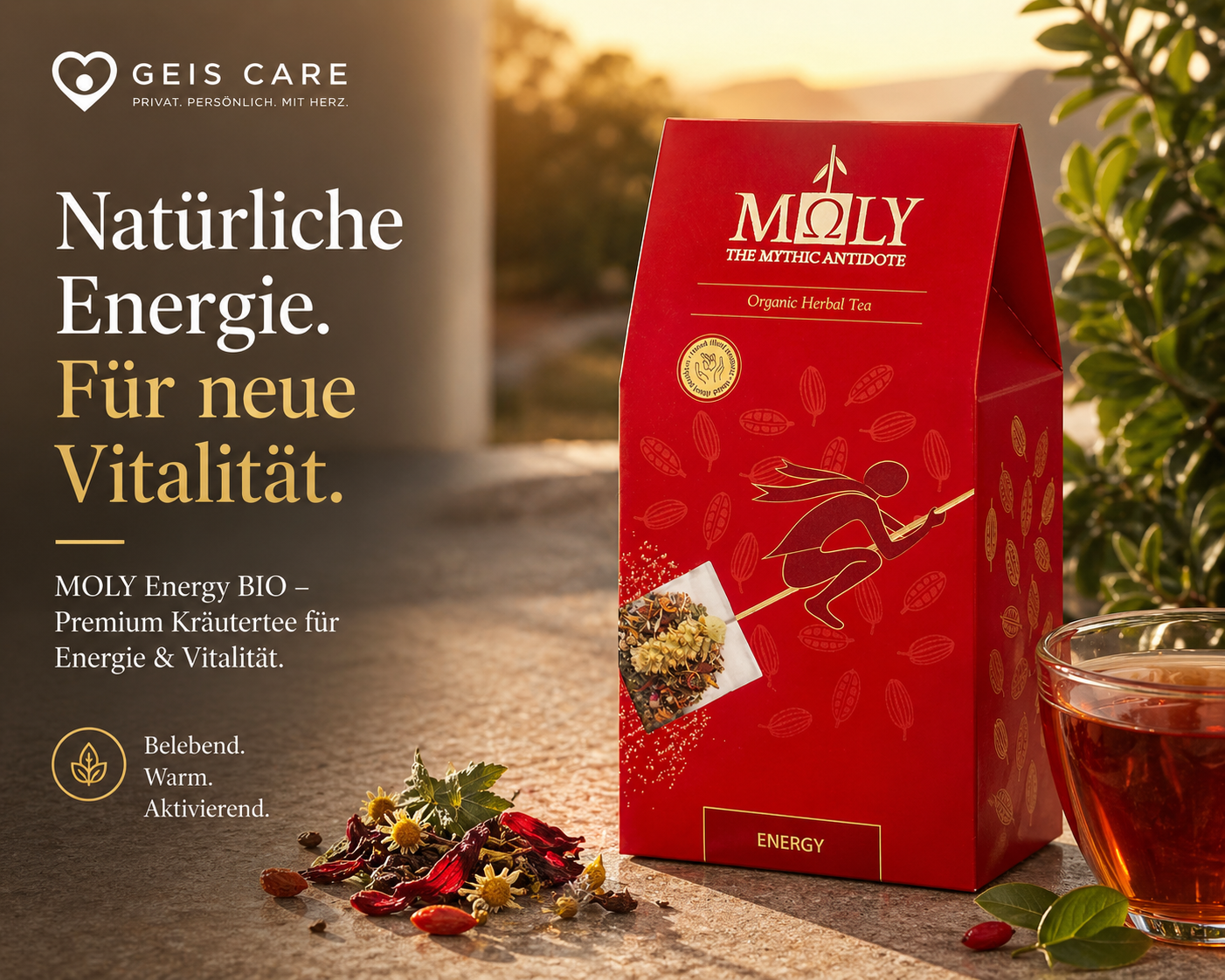MOLY Energy BIO – Kräutertee für Energie & Vitalität