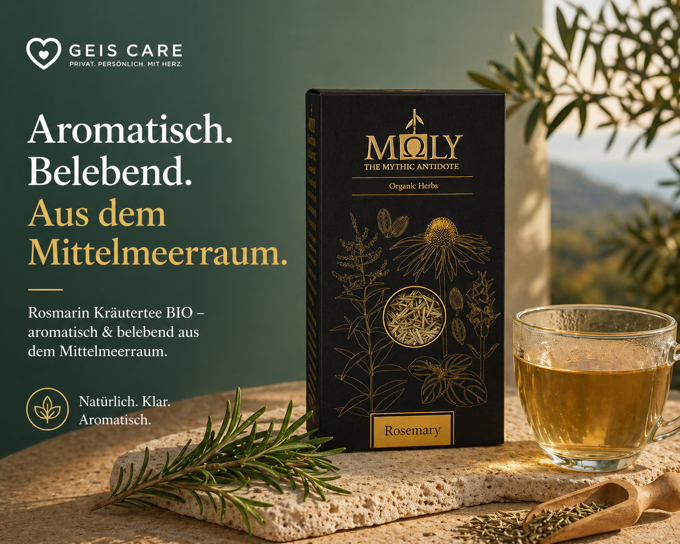 Rosmarin Kräutertee BIO – aromatisch & belebend aus dem Mittelmeerraum