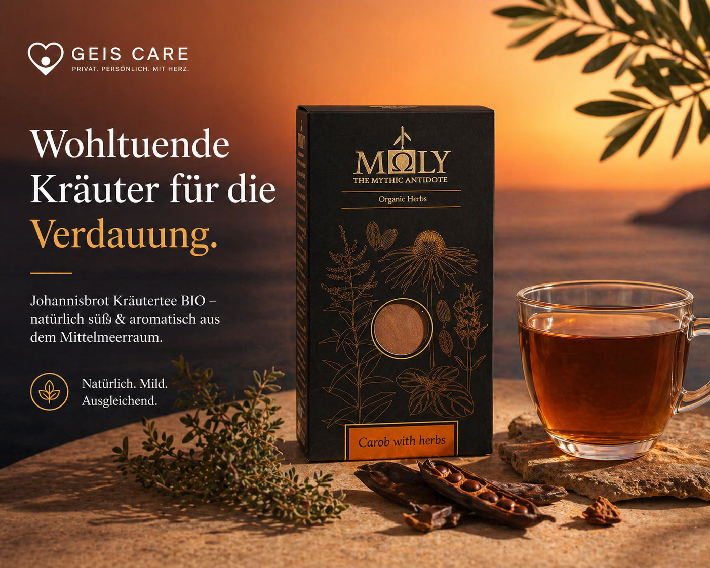 Johannisbrot Kräutertee BIO – natürlich süß & aromatisch aus dem Mittelmeerraum