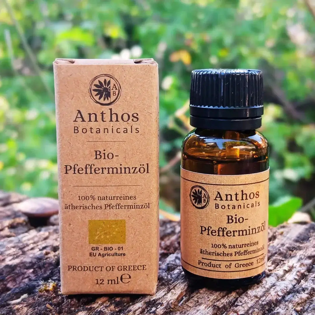 Pfefferminzöl BIO 12ml – Premium ätherisches Öl erfrischend kühlend & naturrein für Aromatherapie & Wellness